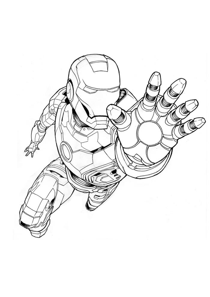 Homem De Ferro Para Colorir Desenhos Do Tony Stark