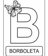 Letra B de borboleta (alfabeto dos animais)