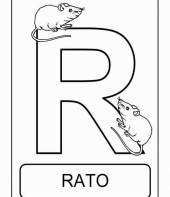 Letra R de rato (alfabeto dos animais)