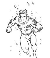 Aquaman para colorir