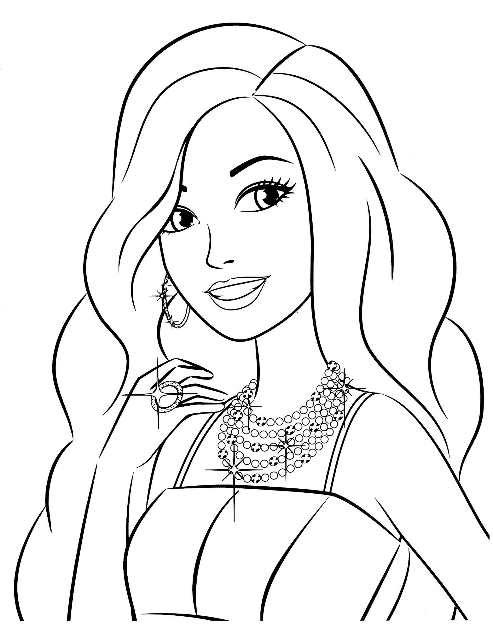 Imagens para Colorir Barbie 8