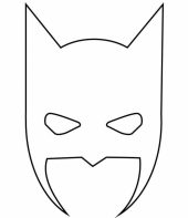 Máscara do Batman para colorir