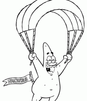 Patrick de paraquedas