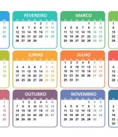 Calendário 2024 mês a mês