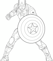 capitao-america-para-colorir