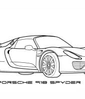 desenho-porsche-918-spyder-para-colorir