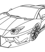 Carros de corrida para colorir (Ferrari e Lamborghini)