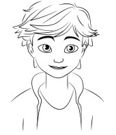 Adrien para colorir