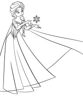 Desenho da Frozen para colorir