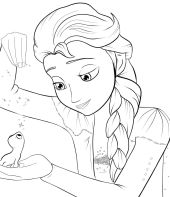 Desenho da Frozen para colorir