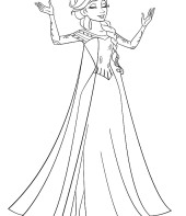 Desenho da Frozen para colorir