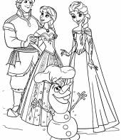 Desenho da Frozen para colorir