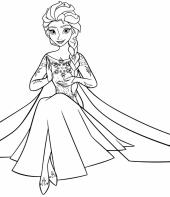 Desenho da Frozen para colorir