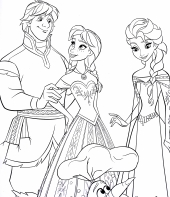 Desenho da Frozen para colorir