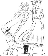 Frozen e Ana para pintar