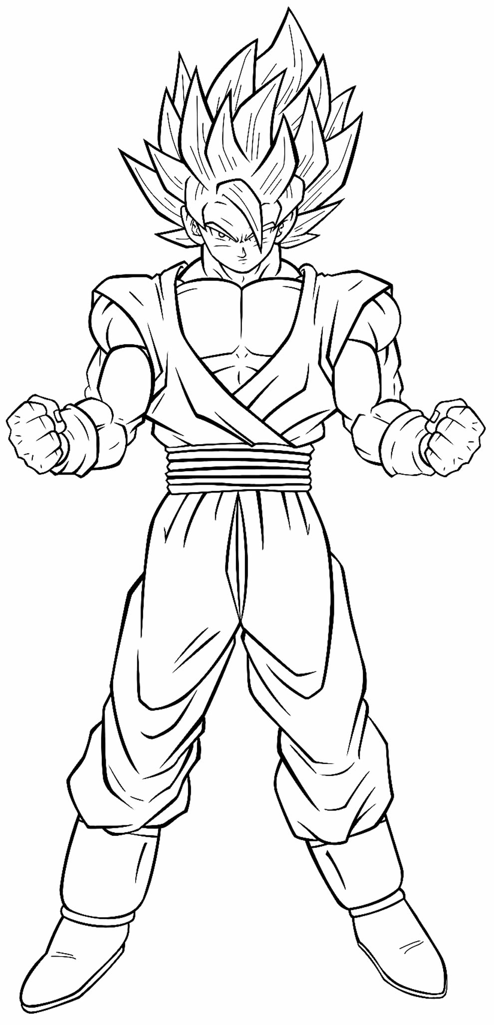 Desenhos do Goku para colorir