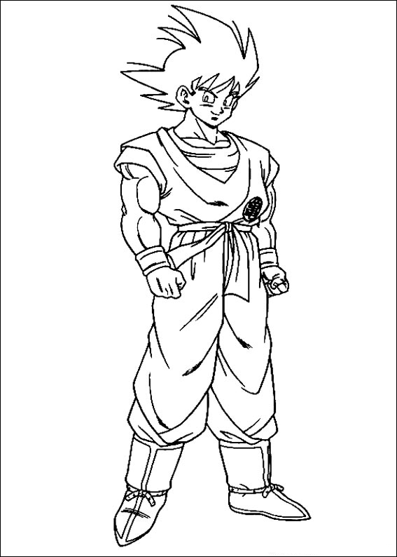 Desenho-do-Goku-para-pintar-colorir-baixar-e-imprimir - Introdução ao  Direito I
