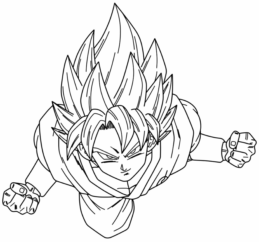 Desenhos do Goku para colorir