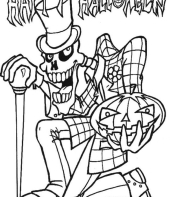 Desenho de Halloween para colorir