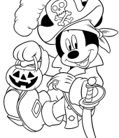 Desenho de Halloween para colorir