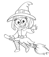 Desenho de Halloween para colorir