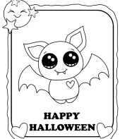 Desenho de Halloween para colorir