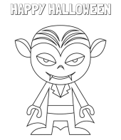 Desenho de Halloween para colorir