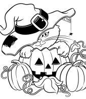 Halloween para colorir