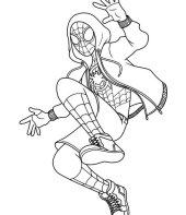 Homem-Aranha Miles Morales para colorir