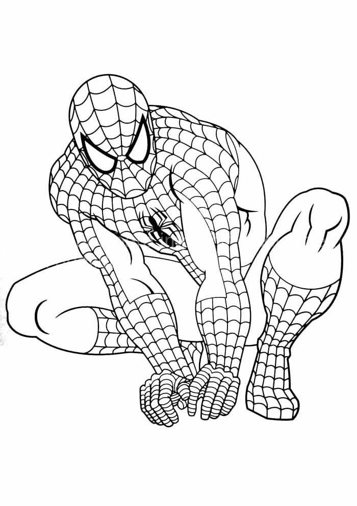 Desenhos para colorir de desenho the amazing spiderman para pintar  