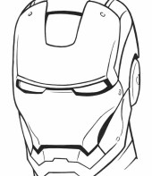 Máscara do Homem de Ferro para imprimir