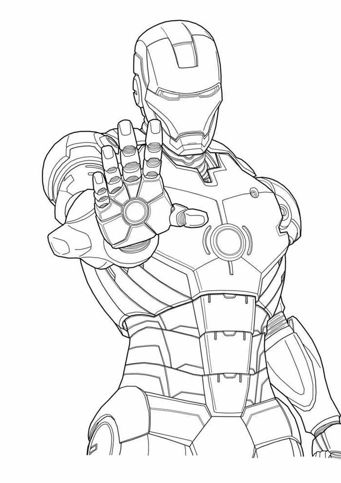 Homem De Ferro Para Colorir Desenhos Do Tony Stark