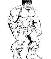 Hulk antigo para colorir