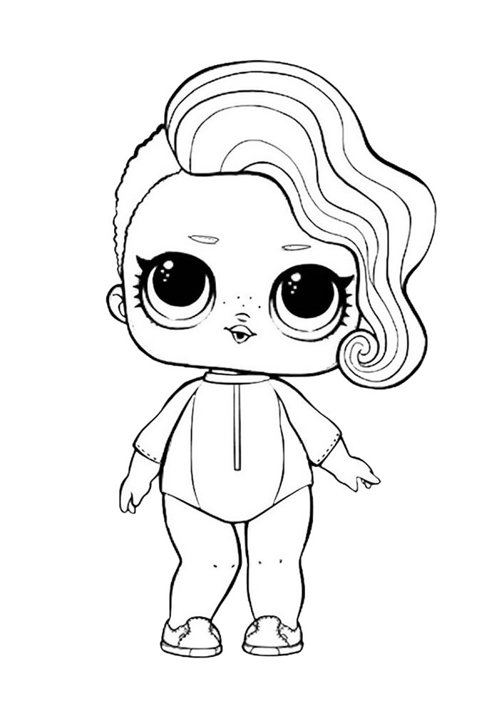 Lol Baby Lil como se fosse um bebê para colorir - Desenhos para