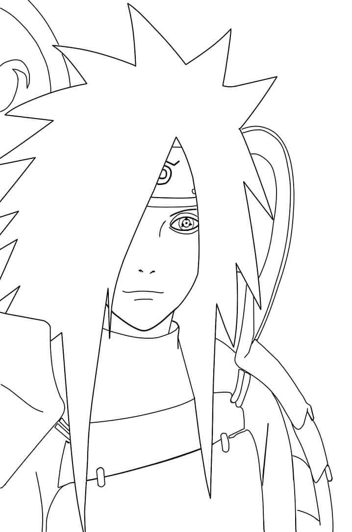 Madara Uchiha Para Colorir