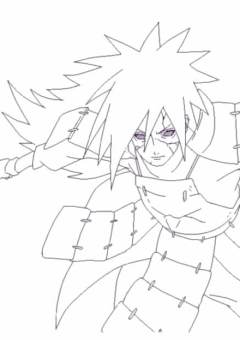 Madara Uchiha Para Colorir