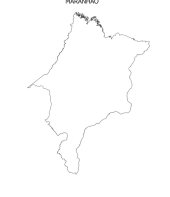 Mapa do Maranhão para colorir