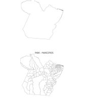 Mapa do Pará para imprimir e colorir