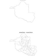 Mapa de Rondônia para imprimir e colorir
