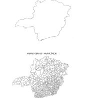 Mapa de Minas Gerais para imprimir e colorir