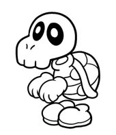 A Tartaruga esqueleto de Mario Bros