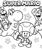 Super Mario para colorir