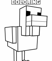 Desenho de Minecraft Alex para colorir