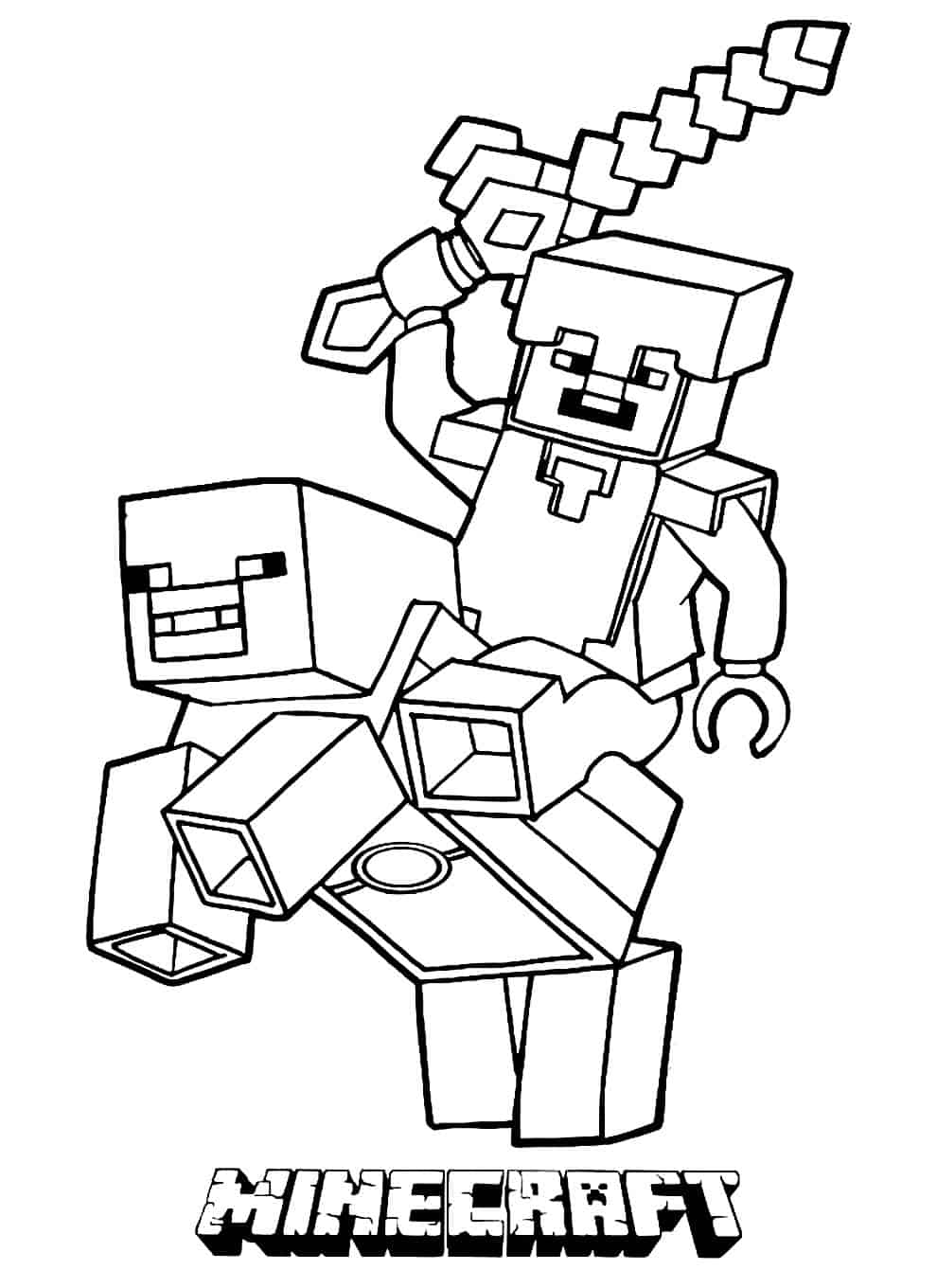 60 desenhos de【MINECRAFT PARA COLORIR】• Grátis