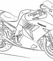 Kawasaki para colorir (desenho)
