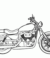 Harley-Davidson para colorir