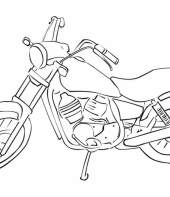 Desenho de uma moto