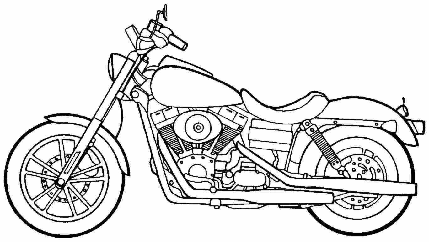 Desenhos de motos para colorir (vários modelos)