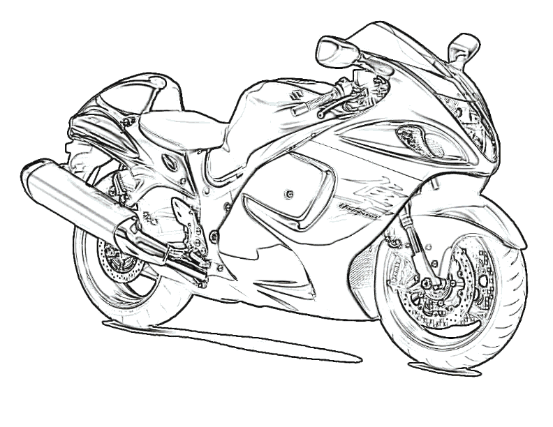 Desenho de Motocicleta para colorir  Desenhos para colorir e imprimir  gratis