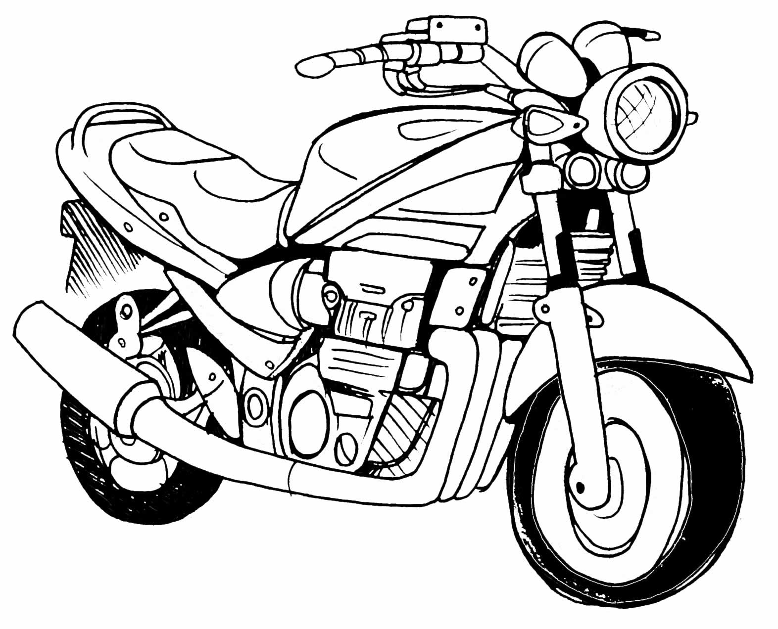 Desenhos de motos para colorir (vários modelos)